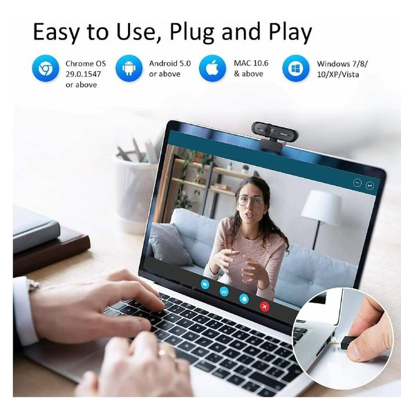 Webcam with Microphone Autofocus - Picture 2 of 7
